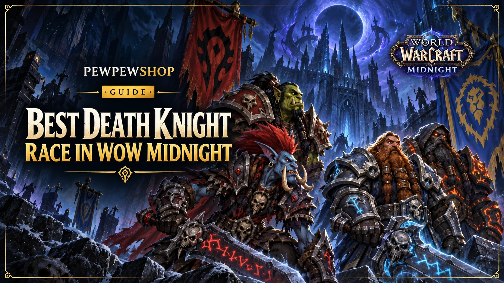Best Death Knight Race in WoW Midnight (Horde & Alliance) — PEWPEWSHOP boosting guide