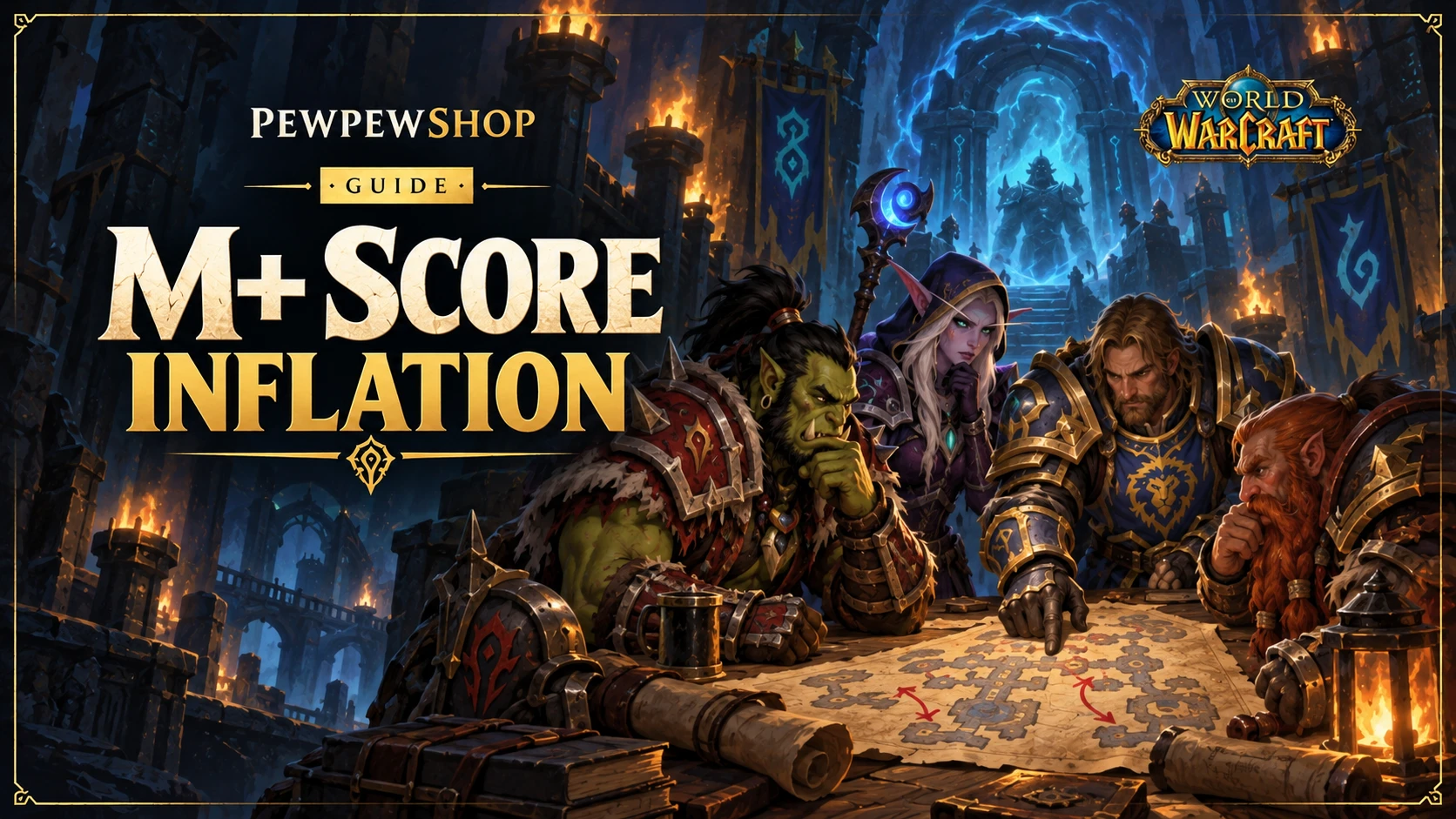 WoW M+ Score Inflation: Why +10 This Season Isn't +10 Last Season — PEWPEWSHOP boosting guide