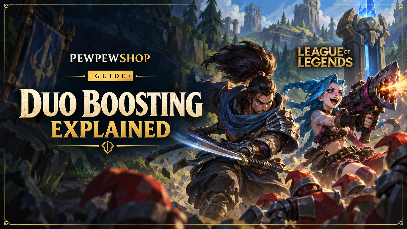 League of Legends Duo Boosting Explained: How Self-Play Climbing Works in 2026 — PEWPEWSHOP boosting guide