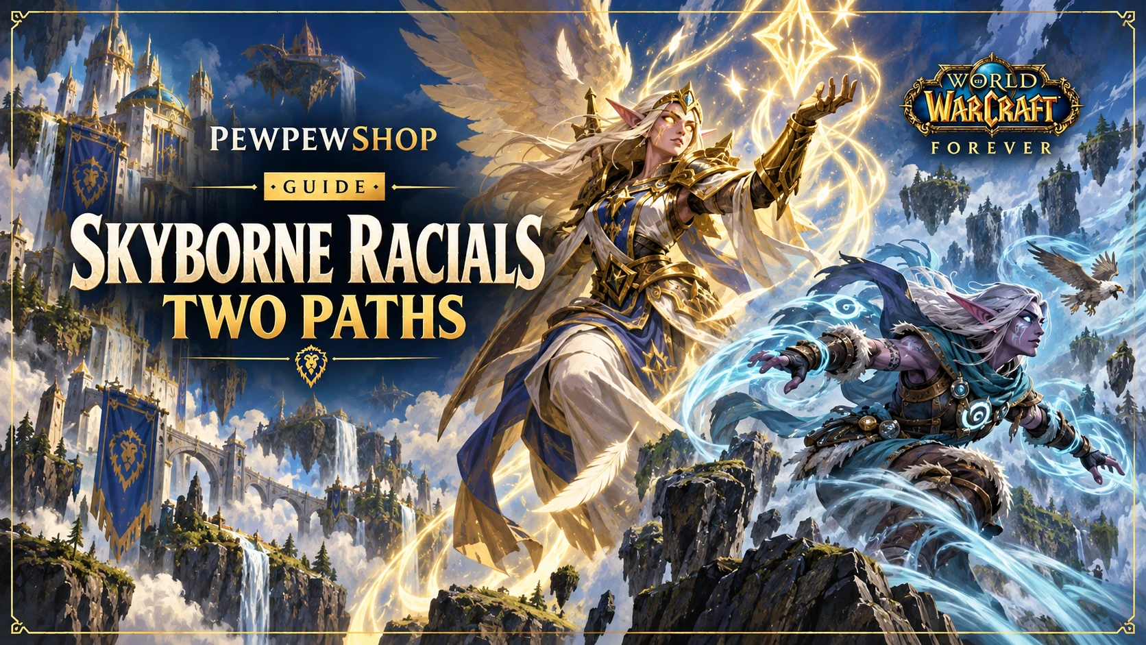 Skyborne Racials in WoW: Forever — High Order vs Windshaper — PEWPEWSHOP boosting guide