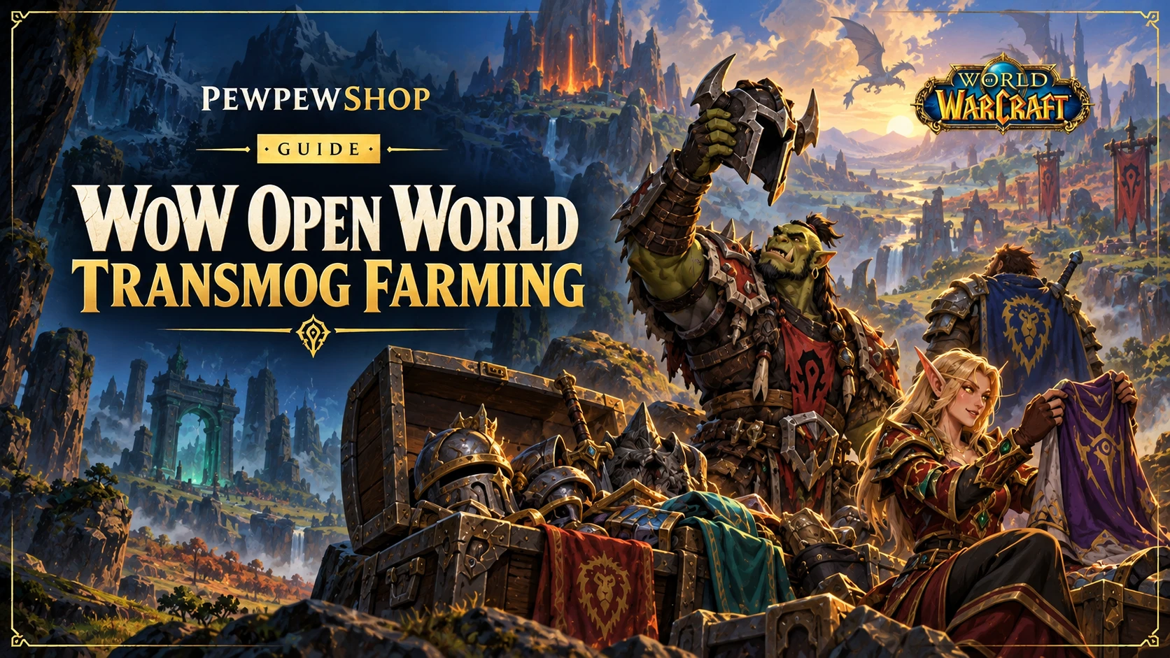 WoW Open World Transmog Farming: Best Zones in 2026 — PEWPEWSHOP boosting guide