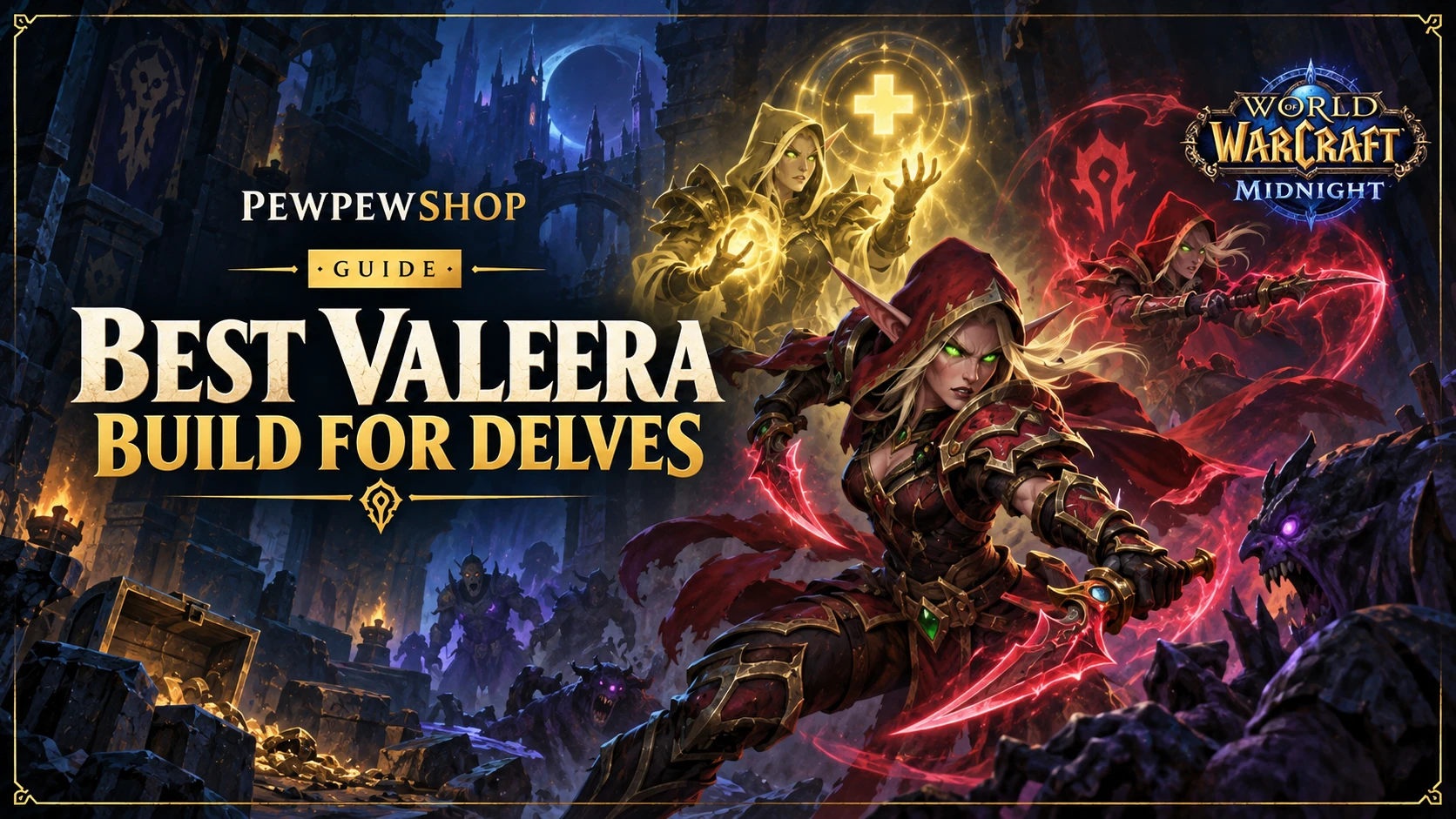 Best Valeera Build for WoW Delves (Midnight) — PEWPEWSHOP boosting guide