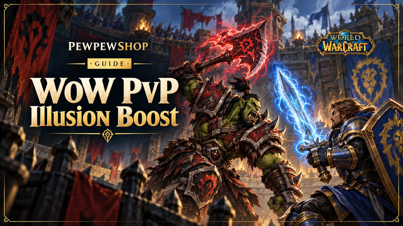 WoW PvP Illusion Boost: How to Unlock Elite Enchant Illusions — PEWPEWSHOP boosting guide