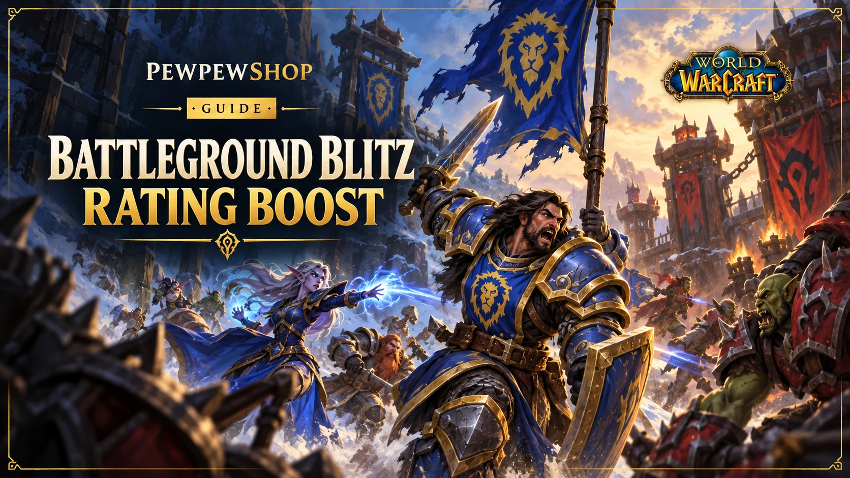 Battleground Blitz Rating Boost: How the Solo-Queue PvP Ladder Works in 2026 — PEWPEWSHOP boosting guide