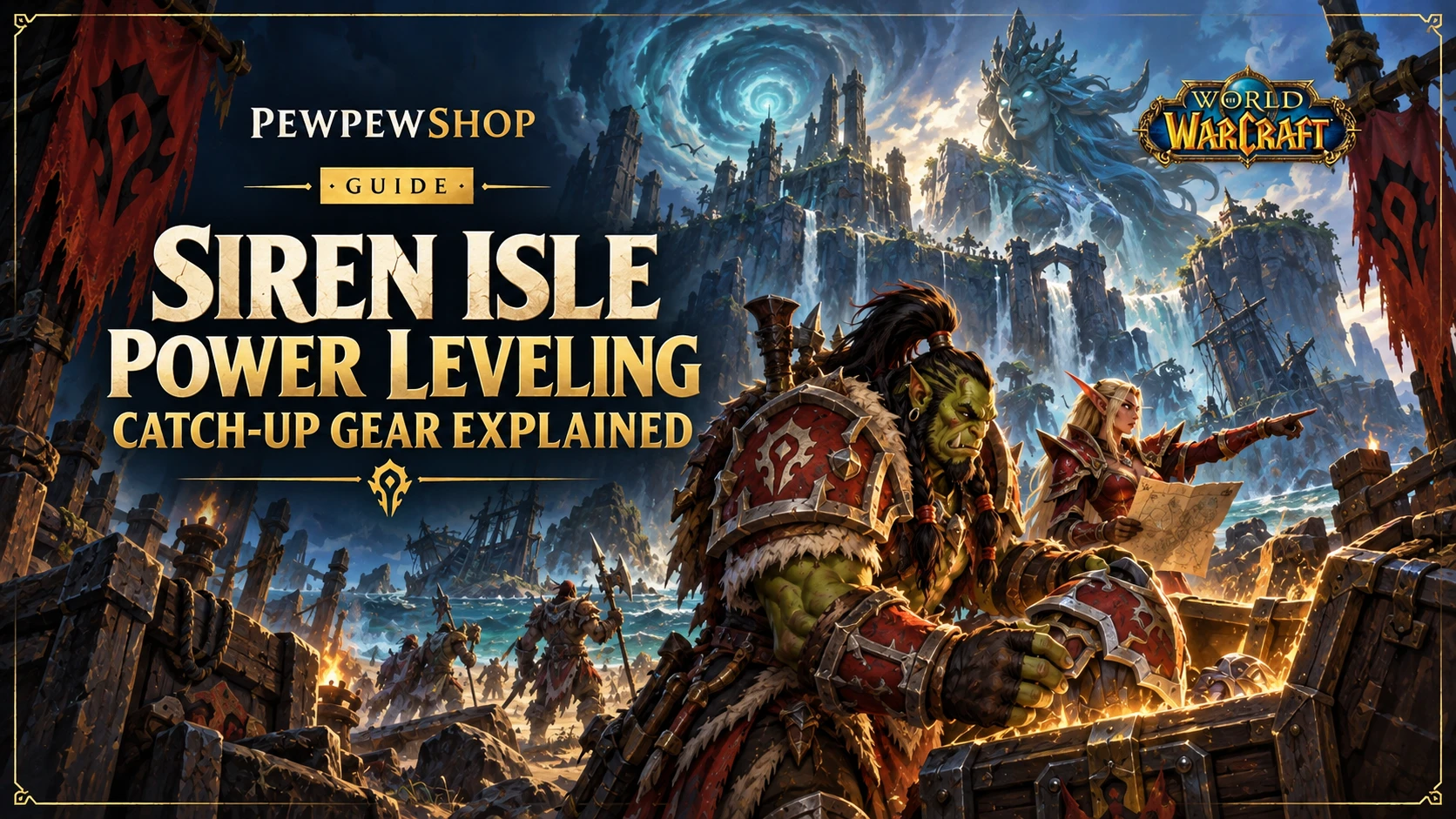 WoW Siren Isle Power Leveling: Catch-Up Gear Explained — PEWPEWSHOP boosting guide
