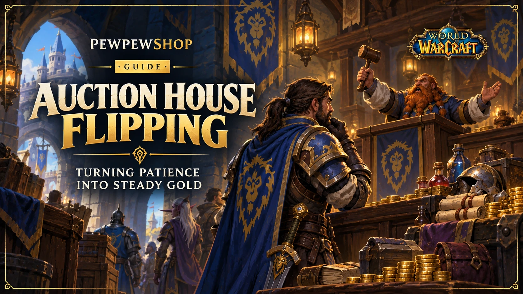 Auction House Flipping: Turning Patience Into Steady Gold — PEWPEWSHOP boosting guide