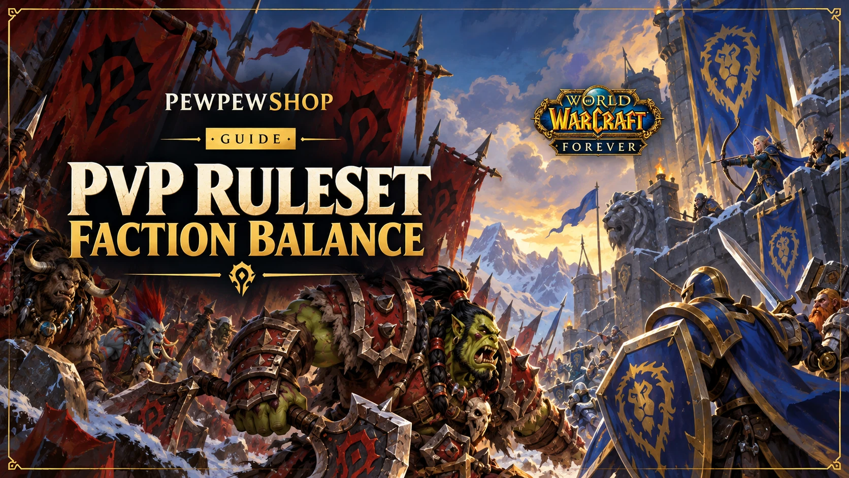 WoW: Forever PvP Ruleset — How Faction Balance Works — PEWPEWSHOP boosting guide