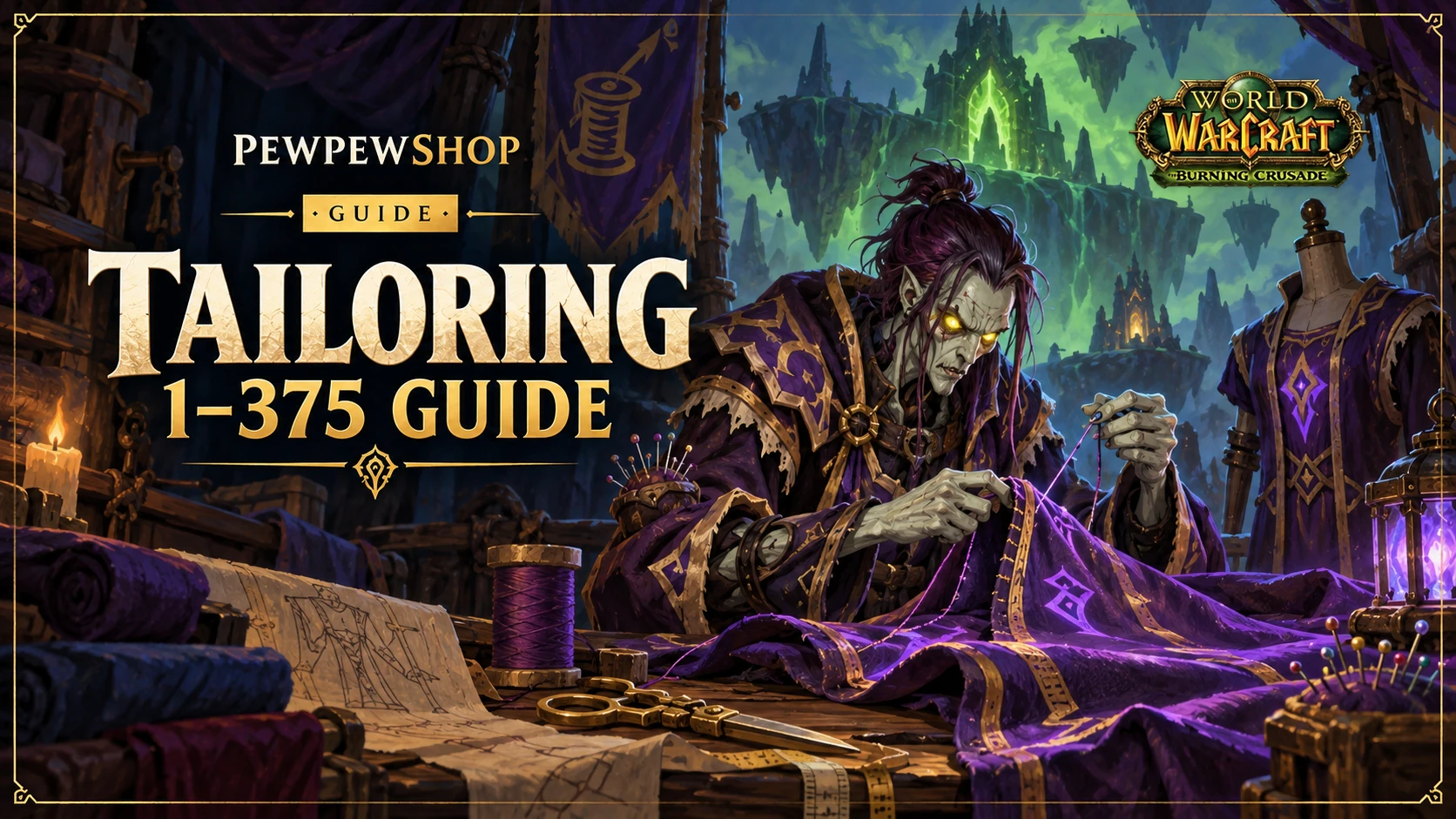TBC Tailoring 1-375 Route: What to Sew at Every Skill Level — PEWPEWSHOP boosting guide