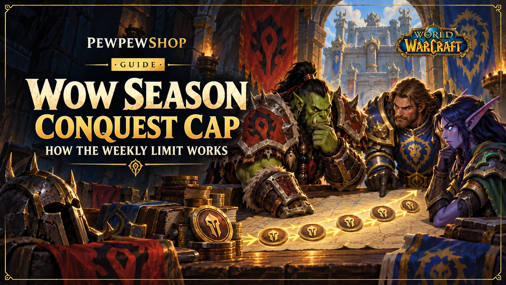 WoW Season Conquest Cap: How the Weekly Limit Works — PEWPEWSHOP boosting guide