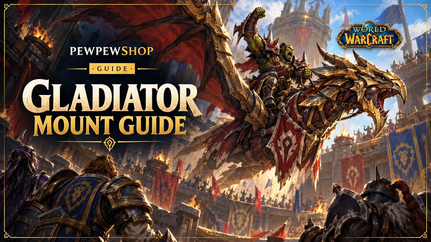 Gladiator Mount Guide 2026: What 2400 Rating and 50 Wins Actually Take — PEWPEWSHOP boosting guide