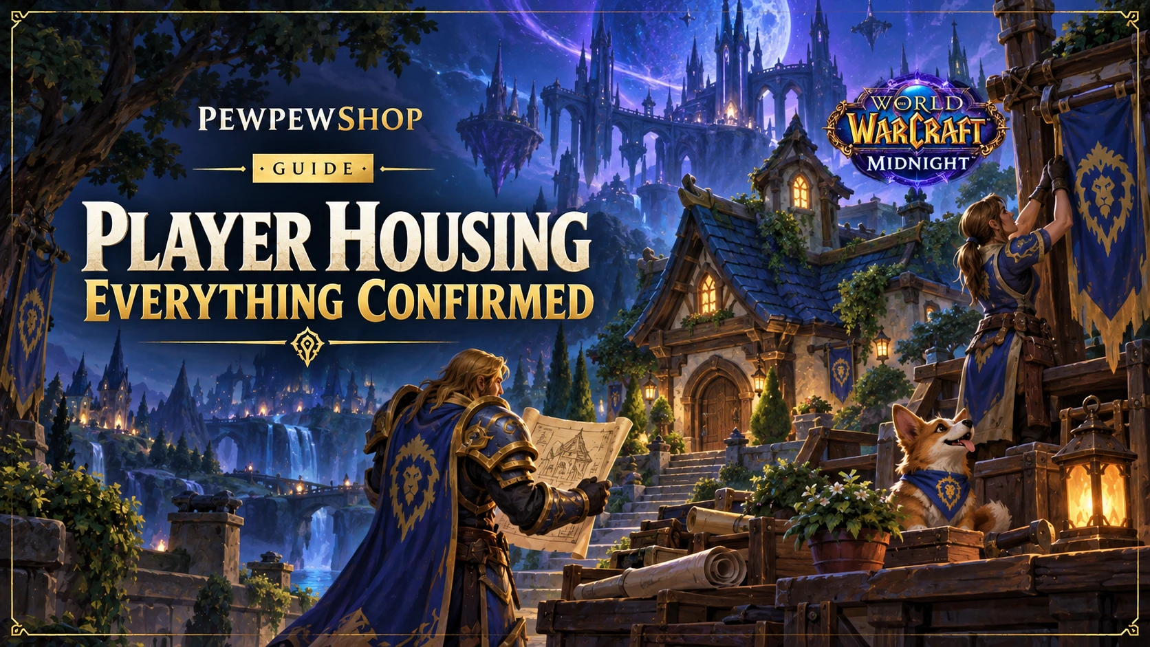 WoW Midnight Player Housing: Everything Confirmed and How to Prep Gold and Materials — PEWPEWSHOP boosting guide