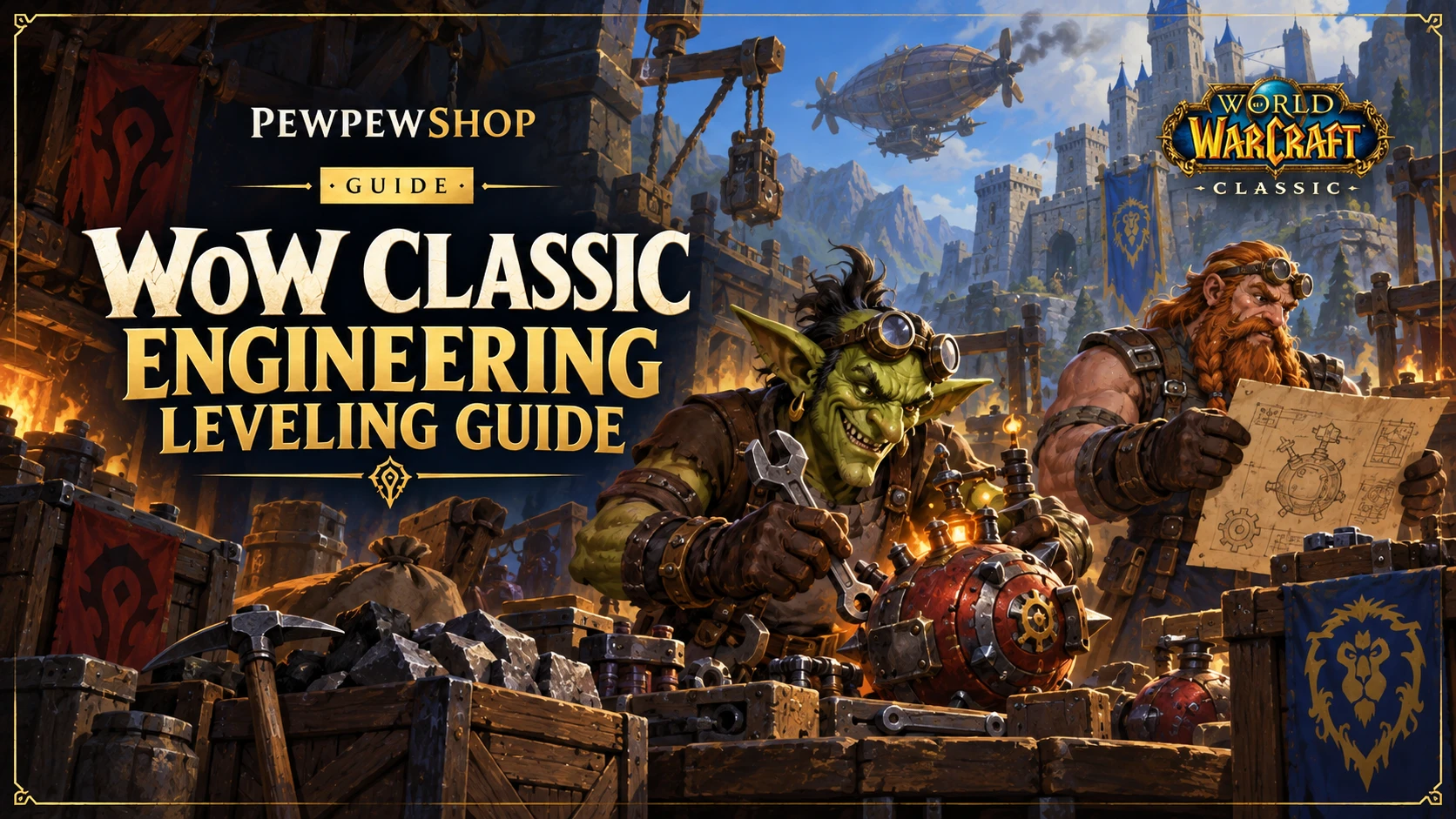 WoW Classic Engineering Leveling Guide (1–300) — PEWPEWSHOP boosting guide