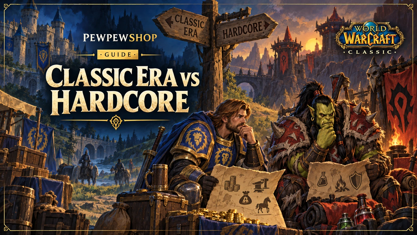 WoW Classic Era vs Hardcore: Which Gold Economy Is Friendlier to New Players? — PEWPEWSHOP boosting guide