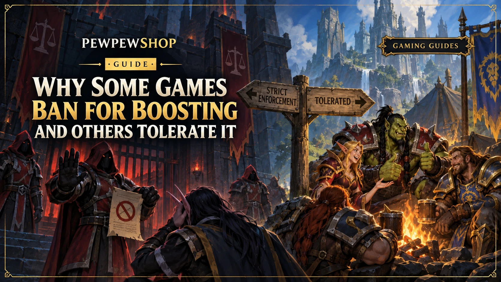 Why Some Games Ban for Boosting and Others Tolerate It — PEWPEWSHOP boosting guide
