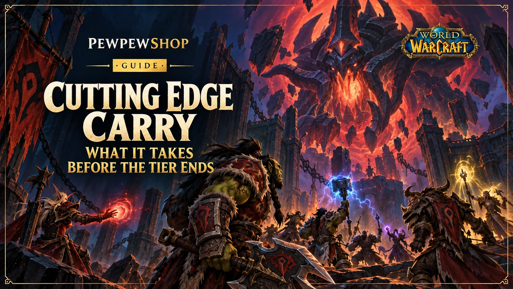 WoW Cutting Edge Carry: What It Takes Before the Tier Ends — PEWPEWSHOP boosting guide