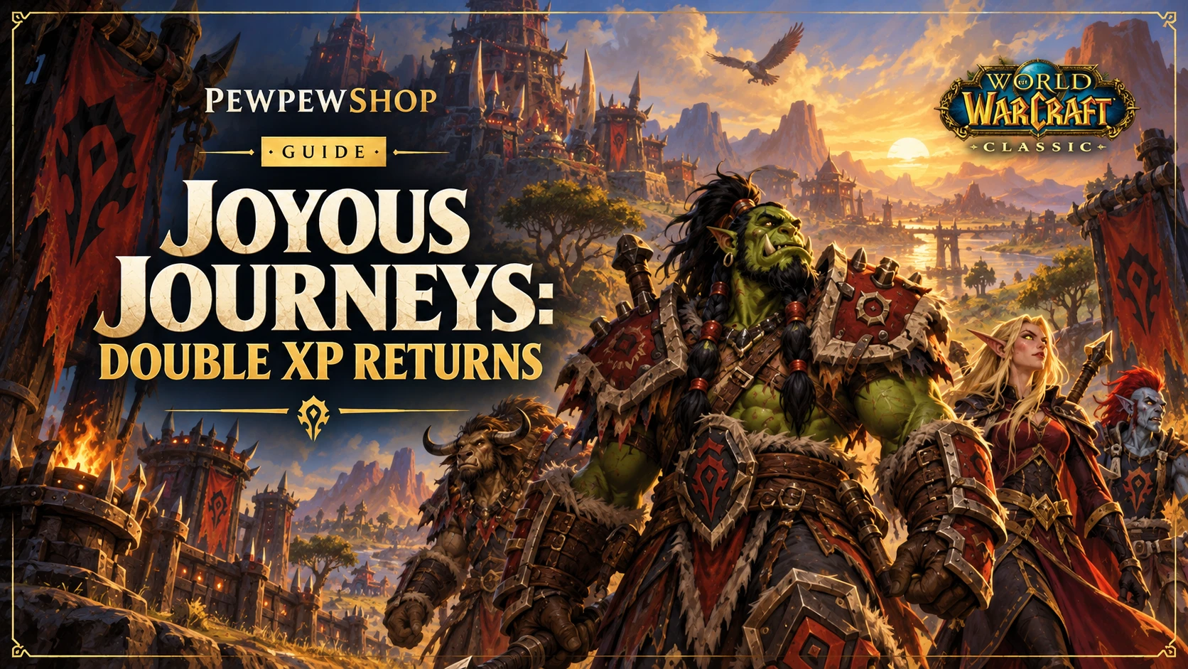 Joyous Journeys: Double XP Returns to WoW Classic
