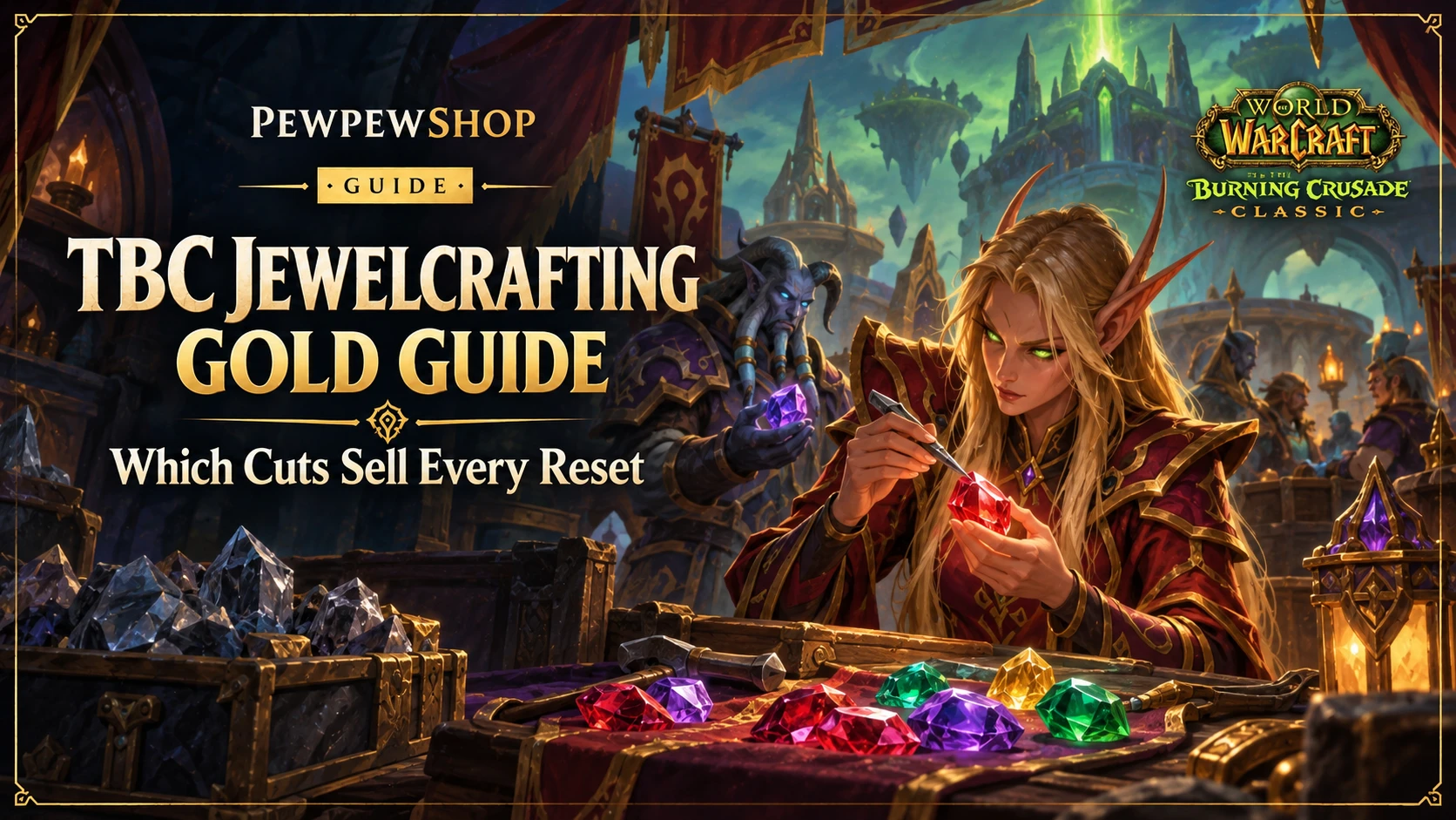 TBC Jewelcrafting Gold Guide: Which Cuts Sell Every Reset — PEWPEWSHOP boosting guide