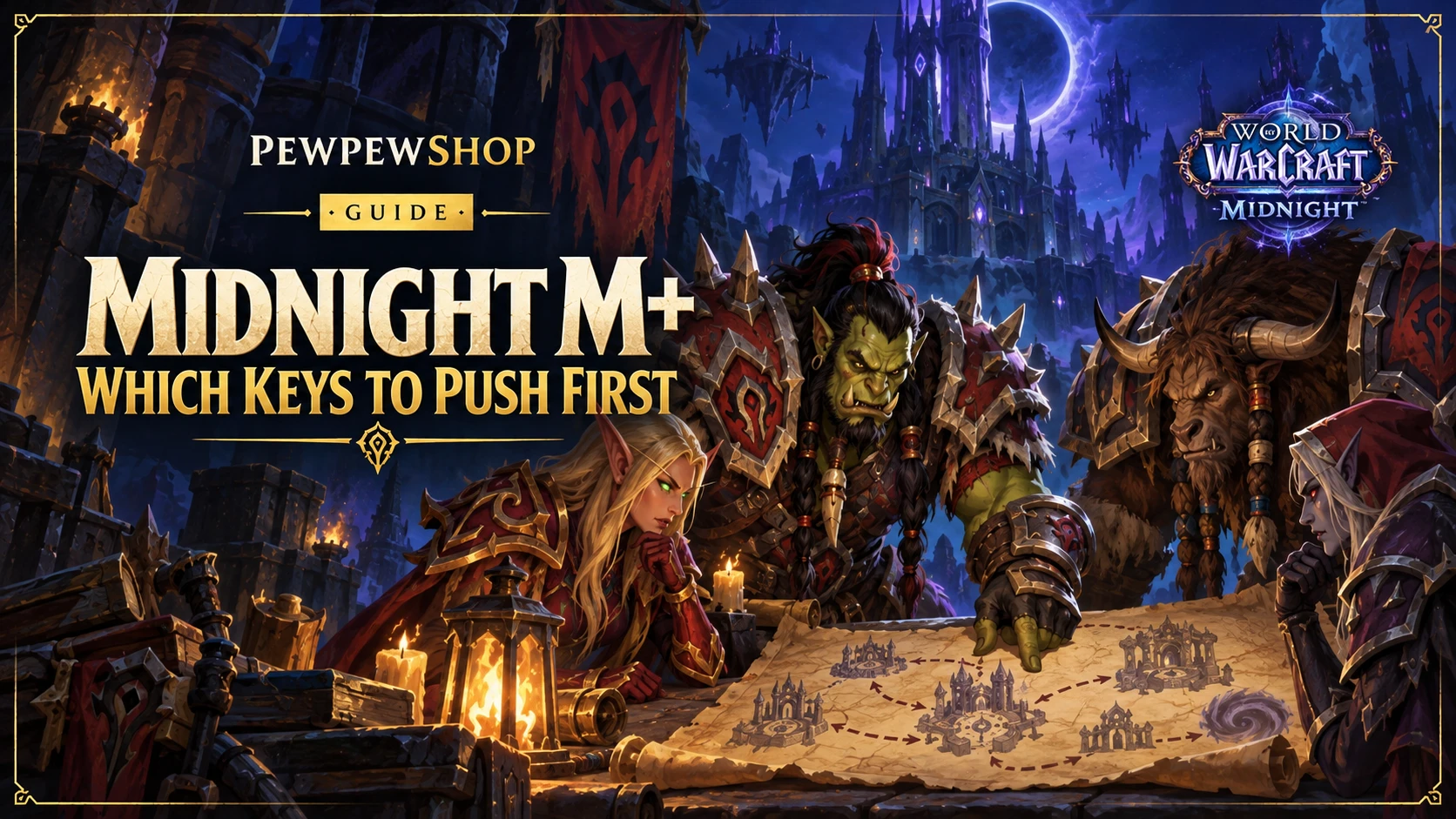 WoW Midnight Mythic+ Season 1: Which Keys to Push First for Fast Score — PEWPEWSHOP boosting guide
