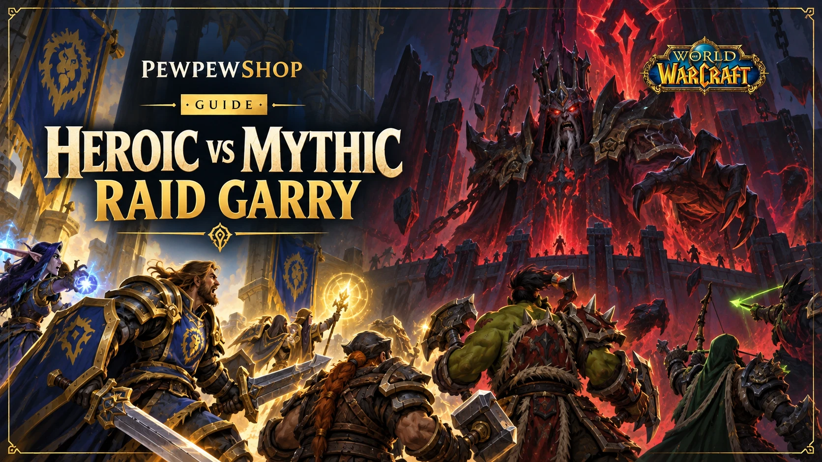 Heroic vs Mythic Raid Carry: What the Price Gap Actually Buys — PEWPEWSHOP boosting guide