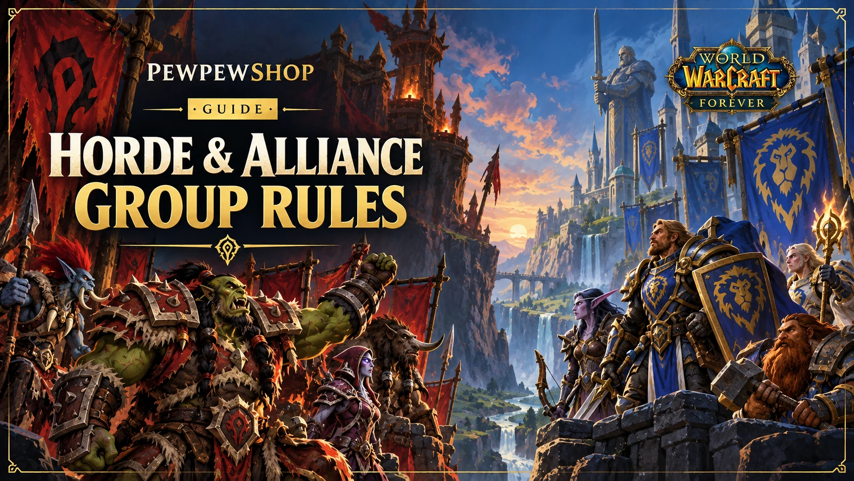 Can Horde and Alliance Group Together in WoW: Forever? — PEWPEWSHOP boosting guide