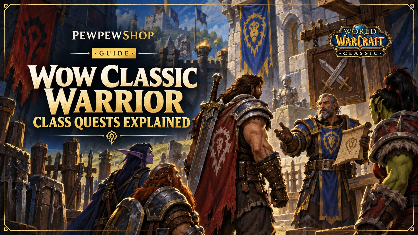 WoW Classic Warrior Class Quests Explained — PEWPEWSHOP boosting guide