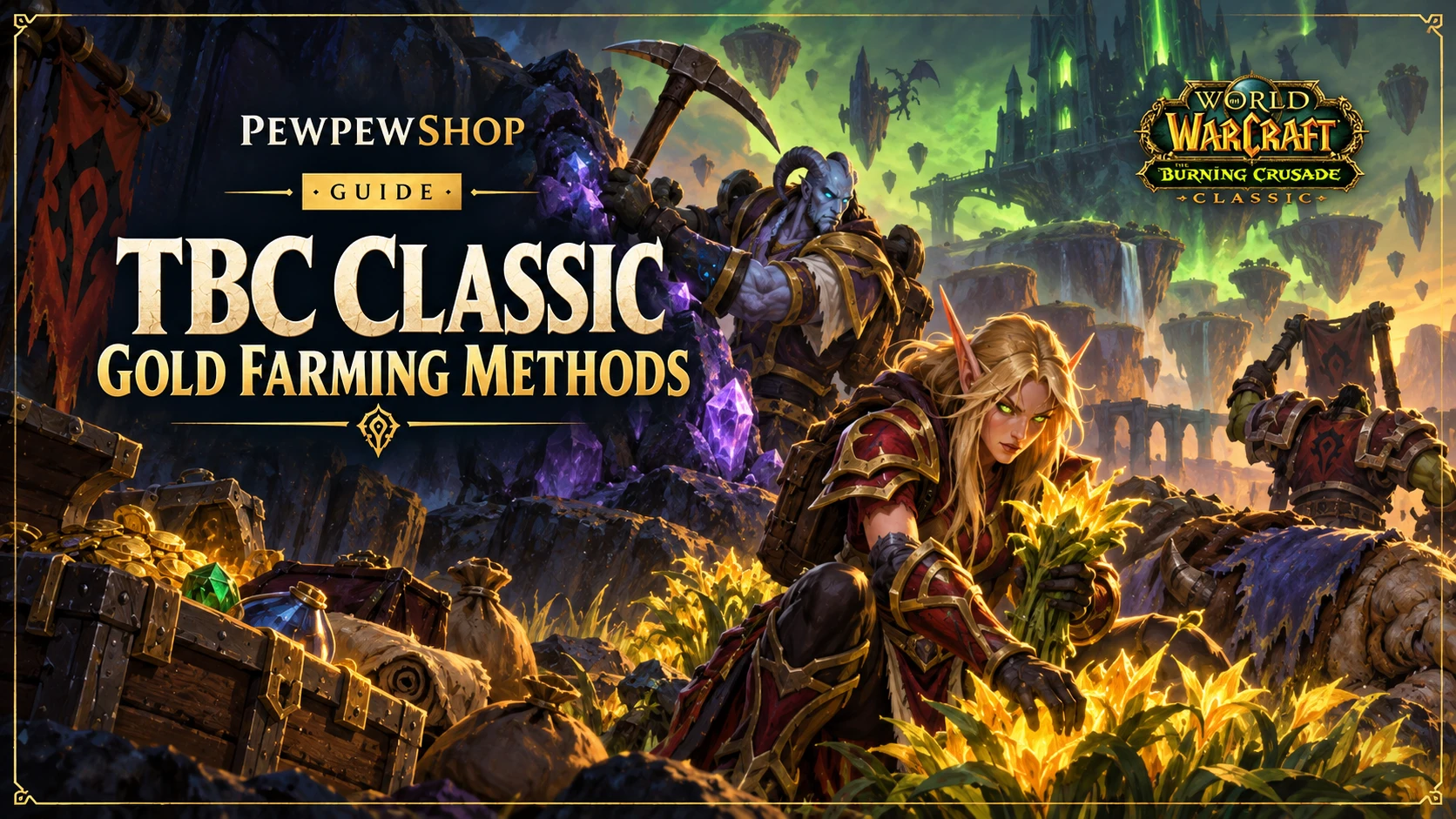 Fastest WoW TBC Classic Gold Farming Methods — PEWPEWSHOP boosting guide