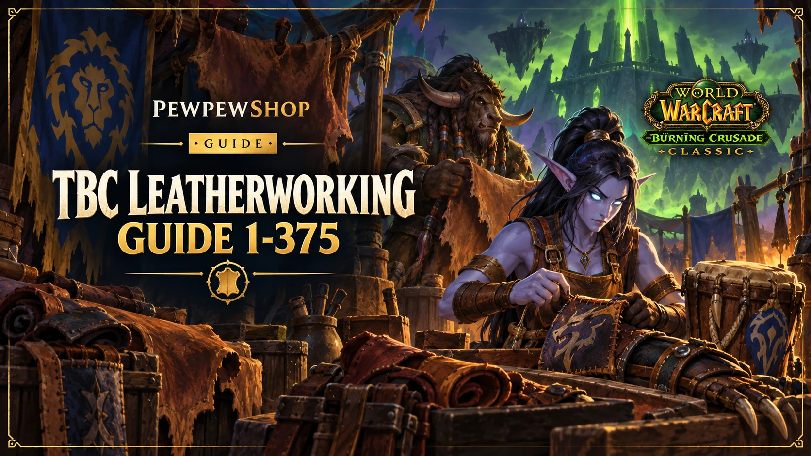 Leatherworking Leveling Guide 1-375 for TBC Classic: Complete Walkthrough