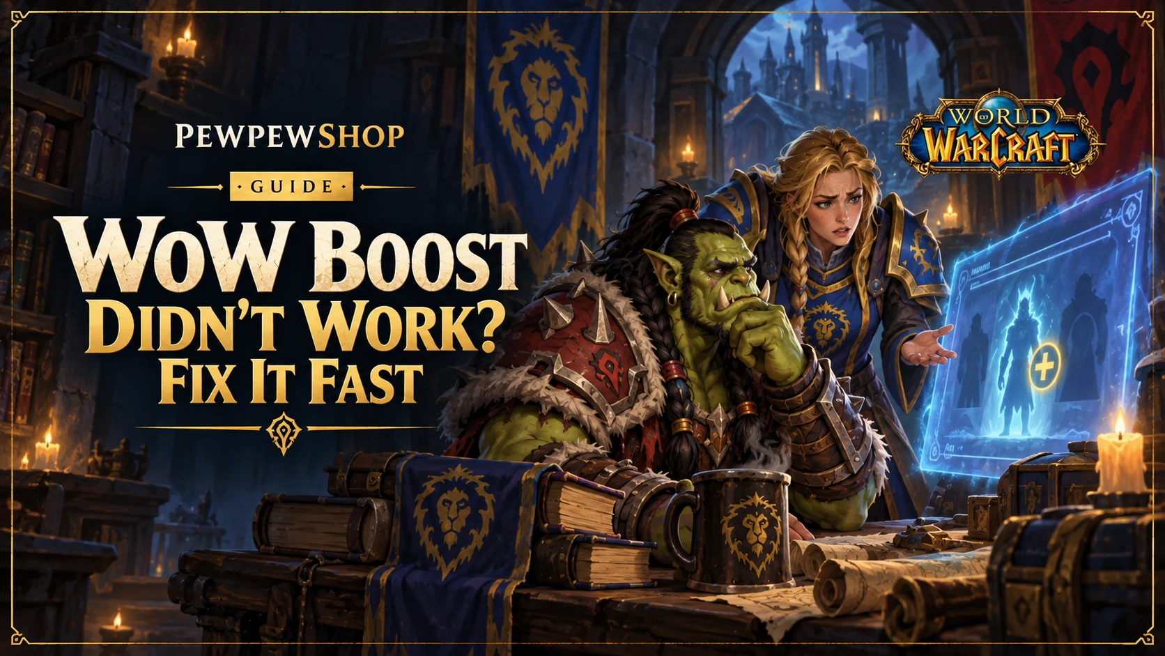 WoW Boost Didn't Work? Fix It Fast — PEWPEWSHOP boosting guide