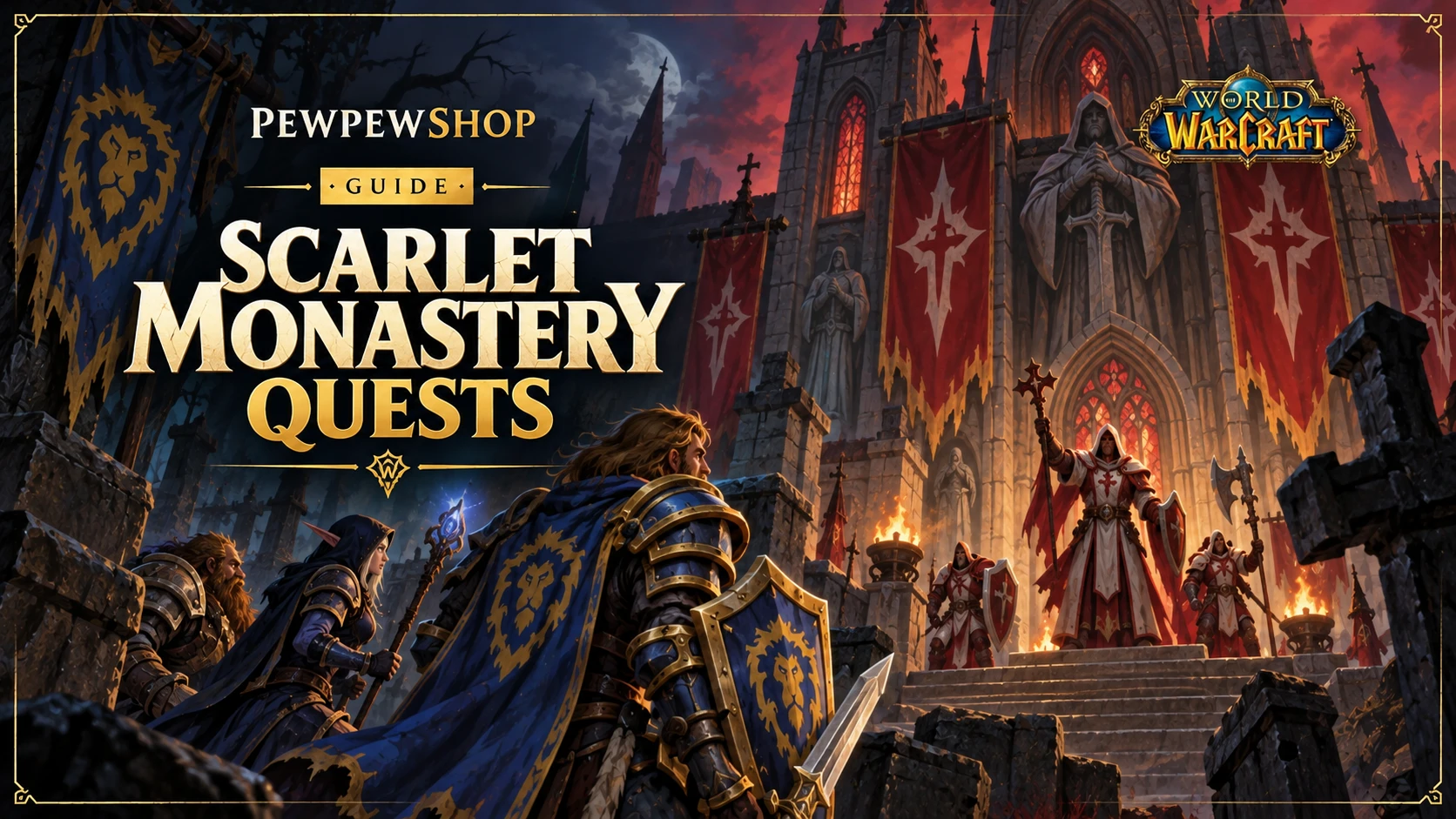 Scarlet Monastery Quests in WoW: Full List by Wing — PEWPEWSHOP boosting guide