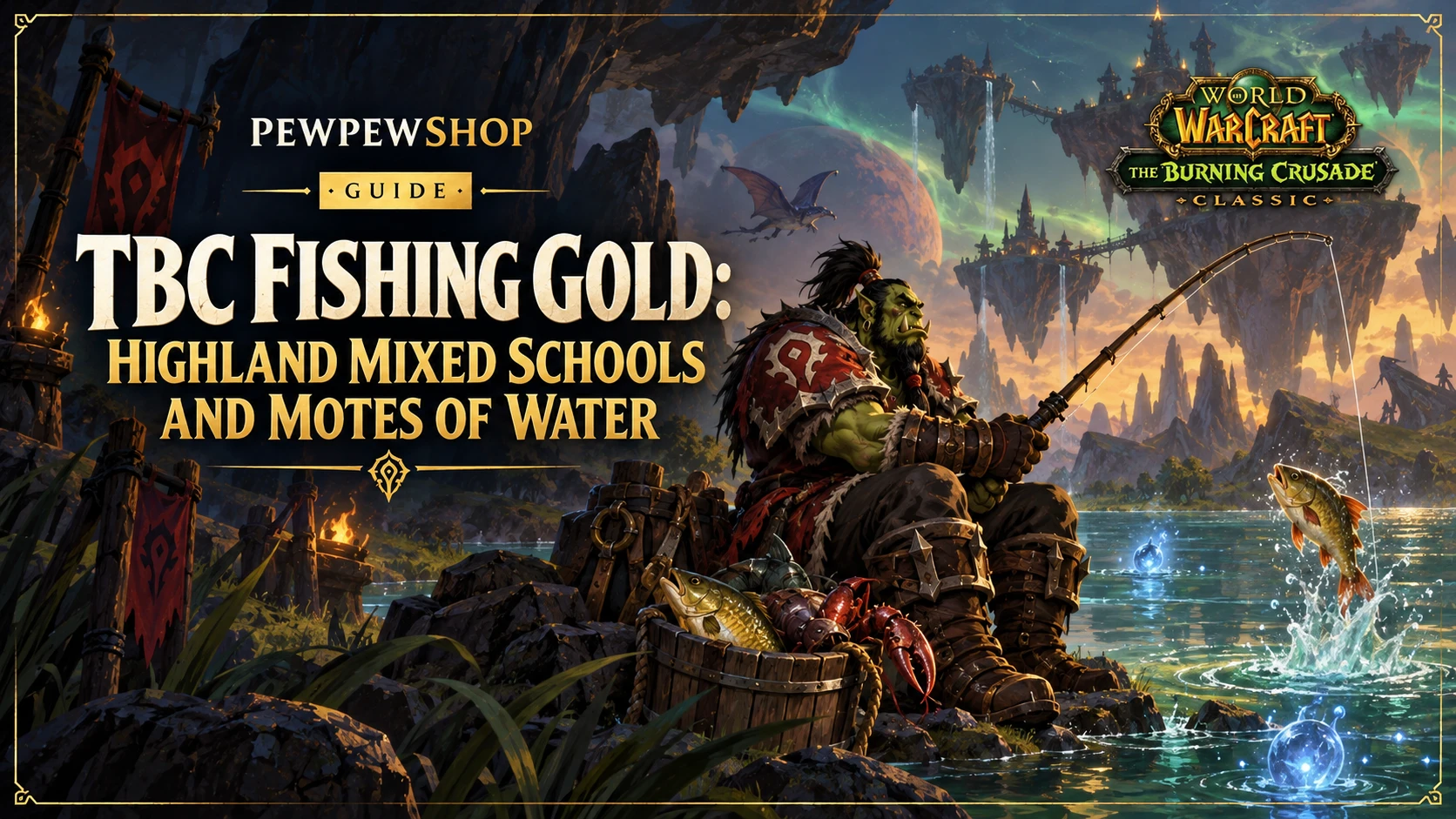 TBC Fishing Gold: Highland Mixed Schools and Motes of Water — PEWPEWSHOP boosting guide