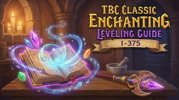 TBC Classic Enchanting leveling guide 1-375 with trainer locations and exclusive ring enchants