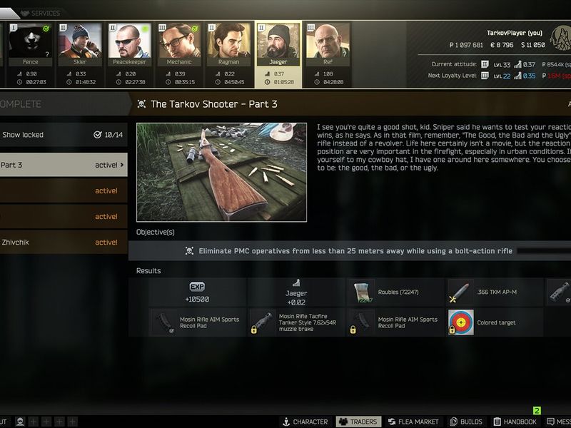 Pack d'équipement Tarkov (stash)